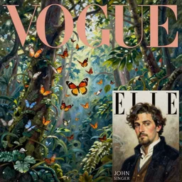 cloud forest, butterfly swarm, vogue magazine, elle magazine, john singer sargent, anime, trending on artstation, oil painting, intricate