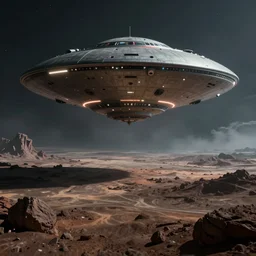 hyperdetailed image of a ufo war on a distant unknown creepy planet 8 k extremely detailed hd hyperrealism mysterious movie studio fx