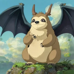 sloth dragon by studio ghibli H 576