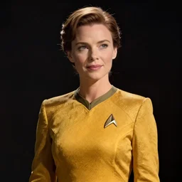 movie still of star trek, woman in dress, studio ghibli