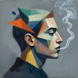 Marijuana Smoke profile picture by Sachin Teng, asymmetrical, Organic Painting , Matte Painting,  geometric shapes, hard edges, graffiti, street art:2 by Sachin Teng:4