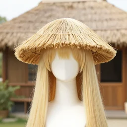 sia's blonde wig that looks like a thatched roof cottage