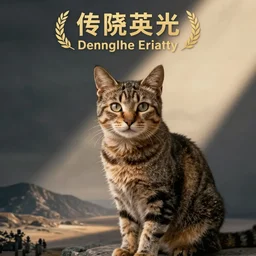 cool cat in movie poster