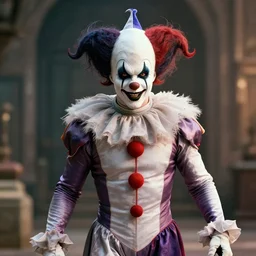 a cinematic still from jajaboonords flipjimtots, tom cruise jester costume, octane render, nvidia raytracing demo, masterpiece