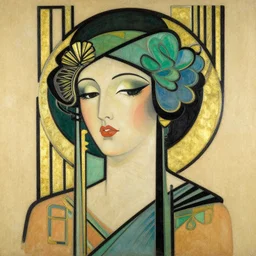 portrait art deco