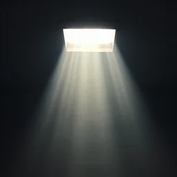 light shines down from above