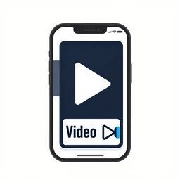 video edit app logo, vector