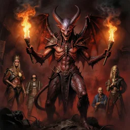 airbrush baphomet by tanith lee novel, rage, syd mead, chris foss, enric torres, alberto bontempi, feng zu hyper realism, narrative light, hyper detailed, awe inspiring, award winning horror, torch lighting, hyper realism, cinematical