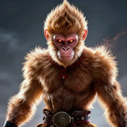special force portrait of monkey king, glowing, relentless, scary, dynamic lighting, intricate, 4 k octane rendering - s 1 2 7 3 4 6 7 5 7 8