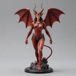 accurate detailed pvc, figure of satan figurine!!!, studio lighting, grey background, no shadow, trending on artstation, 4 k, sharp!!!
