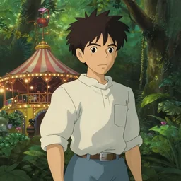 a film still jungle carnival, medium shot, waist up, studio ghibli, pixar and disney animation, sharp, rendered in unreal engine 5, anime key art by greg rutkowski, bloom, dramatic lighting