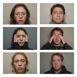 1 2 images in a grid, each depicting something random, 4 k