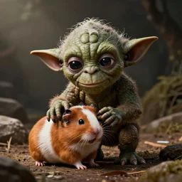 yoda choking a hamster
