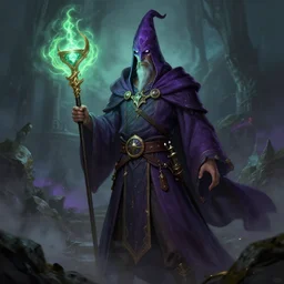 A level 14 Illusion wizard, d&d Character Art