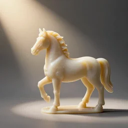 candle wax with horse form