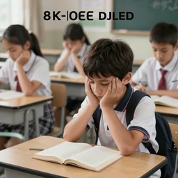 a kid being bullied in school photorealistic, digital art, art stations, 8 k, oled, unreal engine 5