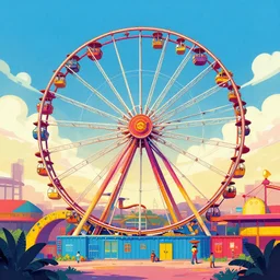 🎢, ferdinand knab, vivid colors, artstation