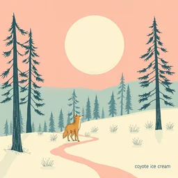 album cover art for minimalist coyote ice cream by akihiko yoshida