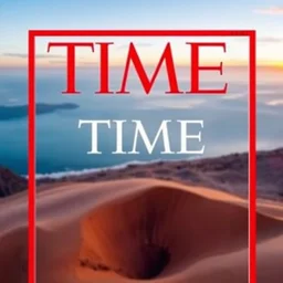 the cover of time magazine with the word time on it