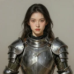 a professional painting of a beautiful young female, clothed in military armor, olive skin, long dark hair, beautiful bone structure, symmetrical facial features, intricate, elegant, digital painting, concept art, smooth, sharp focus, illustration, from Metal Gear, by Ruan Jia and Mandy Jurgens and Artgerm and William-Adolphe Bouguerea