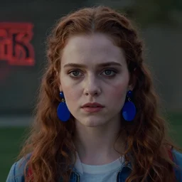 demogorgon from stranger things wearing blue earrings