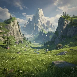 a fantasy landscape.