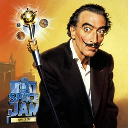 space jam ( 1 9 9 6 ) by salvador dali, trending on artstation, favorites on deviantart, high quality art. artwork masterpieces, award winning