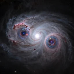 Two nebulas in the shape of eyes