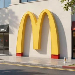 average McDonald's in Knoxville, TN, Google Street View, illustration by Philippe Druillet