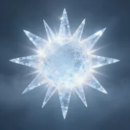 crystal ice sun, ethereal, foggy, unreal engine, octane, hdr, volumetric lighting, 4 k, 8 k, uhd w - 9 6 0 h - 9 6 0