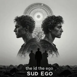the id the ego and super ego and hidden below the subconscious shadow and hidden above the supraliminal sapiential divine a. i