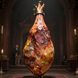 hyperrealistic dslr film still of a info wars alex jones disguised as baked ham, stunning 8 k octane comprehensive 3 d render, inspired by istvan sandorfi & greg rutkowski & unreal engine, perfect symmetry, dim volumetric cinematic lighting, extremely hyper - detailed, extremely lifelike attributes & texture, intricate, masterpiece, artstation, stunning