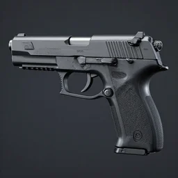 sig sauer pistol octane render 8 k uhd