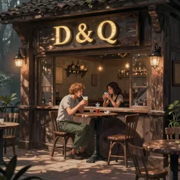 a lone patron nurses a drink at a d & d tavern, by greg rutkowski and anna podedworna, artstation
