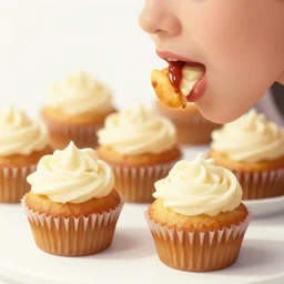 flandre eating cupcakes