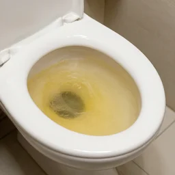 toilet filled with soup