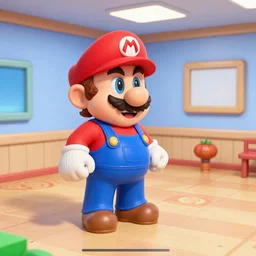 screenshot of a mario in the room, super mario. 6 4.