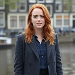 still of Emma Stone in Amsterdam