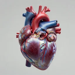 a human heart, revealing wires and electronics, arteries, veins, sci - fi, missing panels, intricate abstract upper body intricate artwork, concept art, octane render, deviantart, cinematic, key art, hyperrealism, iridescent accents, portrait photograph, nikon 3 5 mm, photograph by greg rutkowski
