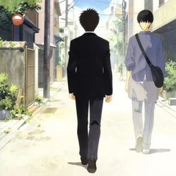 album cover of person who walks dime and john by akihiko yoshida