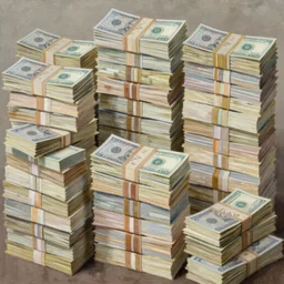 many stacks of money highly detailed oil painting by francis bacon, edward hopper, adrian ghenie, glenn brown, soft light, 4 k,