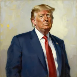 donald trump, painting by jc leyendecker!! phil hale!, angular, brush strokes, painterly, vintage, crisp