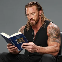 seth rollins reading a book