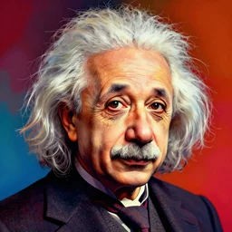 “ a psychedelic portrait of albert einstein, vibrant color scheme, highly detailed, in the style of romanticism, cinematic, artstation, moebius, greg rutkowski ”