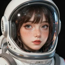 portrait anime space cadet girl cute - fine - face, pretty face, realistic shaded perfect face, fine details. anime. realistic shaded lighting by ilya kuvshinov giuseppe dangelico pino and michael garmash and rob rey, iamag premiere, aaaa achievement collection, elegant freckles, fabulous, eyes open in wonder by ilya kuvshinov, cgsociety