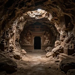 a room that has been buried underground for hundreds of years
