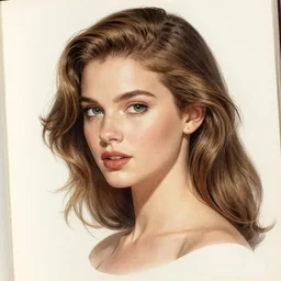 a woman, hyper detailed, photo realism, Vintage Magazine Illustration