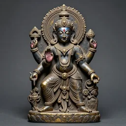 hindu god in style of antique unortodox icon