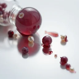spilled reflections aubergbeaded pearls marbles imagining mour