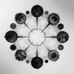 one big inkblot on the paper, rorschach test, symmetrical, lightly styled to Benoit B. Mandelbrot